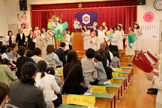 令和8年度教育課程の「入園式」をリズム室にて執り行いました